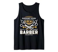 Soutien Graphique de Coupe de Cheveux Local de barbier Débardeur