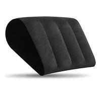 Soutien Lombaire Oreillers-Coussin Lombaire Coussins Relève-Jambes Coussin Nuque-Coussin Cervicales Oreiller de Voyage Gonflable Repose Tete Pillow Coussin de Lecture Coussin Dos Triangulaire(Noir)