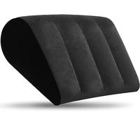 Soutien Lombaire Oreillers-Coussin Lombaire Coussins Relève-Jambes Coussin Nuque-Coussin Cervicales Oreiller de Voyage Gonflable Repose Tete Pillow Coussin de Lecture Coussin Dos Triangulaire(Noir)