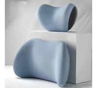 Soutien Lombaire pour appuie-tête de Voiture et de Voiture, Coussin de Dos et de Cou pour la Conduite,Für Lamborghini Huracan Performante 2017-2019,Blue