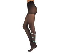 SOUTIEN MÉDICAL COLLANT | COLLANT AVEC COMPRESSION | 18-22 MMHG | 140 DEN | FABRIQUÉ EN ITALIE | (S, NOIR)