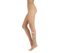 SOUTIEN MÉDICAL COLLANT | COLLANT AVEC COMPRESSION | 18-22 MMHG | 140 DEN | FABRIQUÉ EN ITALIE | (XL, NATUREL)