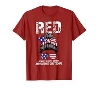 Soutien Militaire du Vendredi Rouge - Souvenez-Vous de Tout Le Monde déployé T-Shirt