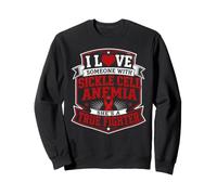 Soutien Ruban Rouge de Sensibilisation à l'anémie falciforme Sweatshirt