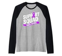 Soutien Squad Sensibilisation à la maladie d'Alzheimer pour hommes et femmes Manche Raglan