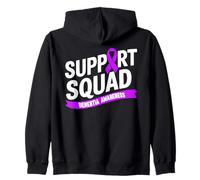 Soutien Squad Sensibilisation à la maladie d'Alzheimer pour hommes et femmes Sweat à Capuche
