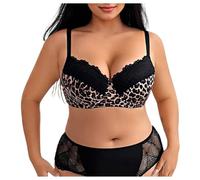 Soutiens-Gorge Classiques Soutien-Gorge à Armatures imprimé léopard Grande Taille Soutien-Gorge Gainant Sexy pour Les Grandes Tailles de Bonnet Lingerie de Maintien Confortable