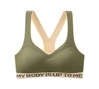 Soutiens-Gorge Classiques Sports Retour sous-vêtements Casual Bra Women Size Large Yoga Fitness Sports intimes(Green,L)