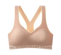 Soutiens-Gorge Classiques Sports Retour sous-vêtements Casual Bra Women Size Large Yoga Fitness Sports intimes(Beige,4XL)