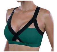Soutiens-Gorge De Sport Femme Femmes Fitness Belle Chaude Sexy Yoga Soutien-Gorge Prise arrière téléphone Portable Poche Yoga Soutien-Gorge de Sport(GN2,XL)