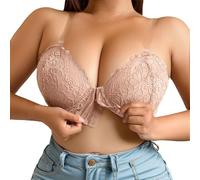 Soutiens-Gorge De Sport Femme - Soutien-gorge à armatures confortable avec fermeture en dentelle sur le devant pour femme à porter au quotidien Soutient et rehausse parfaitement en toutes saisons