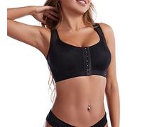 Soutiens-gorge De Sport Pour Femmes Correcteur De Posture Soutien-gorge Push Up Pour Femmes Avec Dos Croisé Soutien-gorge De Course À Pied Gilet De Yoga Anti-chocs À Haut Soutien ( Color : Schwarz , S