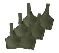 Soutiens-Gorge de Sport Push up Rembourré Brassiere Sport Grand Maintien Soutien-Gorge de Ice Gather pour Femme,Grande Taille,pour Course À Pied,Yoga,Sous-Vêtements Balconnet Brassière Grossesse Coton