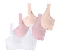 Soutiens-Gorge de Sport Push up Rembourré Brassiere Sport Grand Maintien Soutien-Gorge de Ice Gather pour Femme,Grande Taille,pour Course À Pied,Yoga,Sous-Vêtements Balconnet Brassière Grossesse Coton