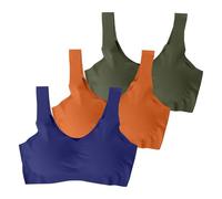 Soutiens-Gorge de Sport Push up Rembourré Brassiere Sport Grand Maintien Soutien-Gorge de Ice Gather pour Femme,Grande Taille,pour Course À Pied,Yoga,Sous-Vêtements Balconnet Brassière Grossesse Coton