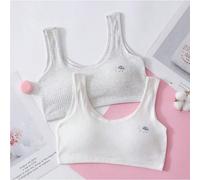 Soutiens-gorge de sport sans couture pour adolescentes - Invisible, anti-bombage, convient aux élèves du collège et du lycée 12Y,13YMélange coton