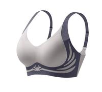 Soutiens-Gorge Femme Brassiere Sport Soutien Gorge Push Up Sexy Brassiere Soutien Gorge sans Armature Respirant sous Vetements Feminins Brassière Mes Commandes en Cours de Livraison Bleu 3XL 2025