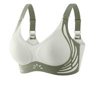Soutiens-Gorge Femme Brassiere Sport Soutien Gorge Push Up Sexy Brassiere Soutien Gorge sans Armature Respirant sous Vetements Feminins Brassière Anti Affaissement Bra Mon Compte Vert XXL 2025