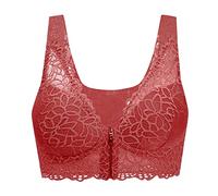 Soutiens-Gorge Femme Grande Taille De Sport Maternité Soutien Gorge Ouverture Devant Tire Lait Brassiere sans Armature Push Up Rembourré Bretelle Transparente Dos-Nu