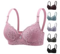 Soutiens-Gorge Femme Soutien Gorge avec Armature Brassière Soutien Gorge Push Up Bra Top Comfit Respirant Brassiere Sexy sous Vetements Feminins Bralette Vêtements 2026 Mes Commandes Rose XL