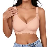 Soutiens-Gorge Femme-Soutien Gorge Push Up sans Armature-Soutien-Gorge sans Coutures et sans Armatures pour Un Confort Quotidien Optimal. Brassière légère avec Effet Push-up et du Dos. (M)