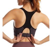 Soutiens-Gorge Sport À Dos Nageur À Fort Impact Pour Femmes Soutien-Gorge Yoga Licou D'entraînement Course Pied Antichoc Hauts Soutien Dorsal Gilet (Color : Dark Gray, Size : Xl)