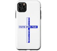 Soutient la Foi Bleue Face à la Peur, Patriote chrétien américain Coque pour iPhone 11 Pro Max
