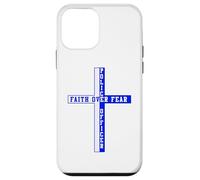 Soutient la Foi Bleue Face à la Peur, Patriote chrétien américain Coque pour iPhone 12 Mini