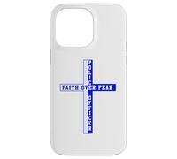 Soutient la Foi Bleue Face à la Peur, Patriote chrétien américain Coque pour iPhone 14 Pro Max