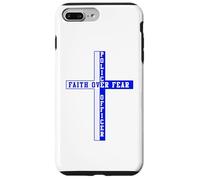 Soutient la Foi Bleue Face à la Peur, Patriote chrétien américain Coque pour iPhone 7 Plus/8 Plus