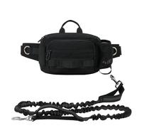 SOUUXIU Laisse mains libres pour chien, laisse élastique rétractable avec sac de ceinture pour l'entraînement et la promenade du chien