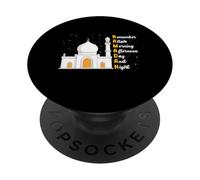 Souvenez-Vous d'Allah Matin après-midi Jour et Nuit Islam Ramadan PopSockets PopGrip Adhésif