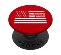 Souvenez-Vous de Tout Le Monde déployé - Troupes de Soutien Red Friday PopSockets PopGrip Adhésif