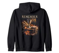 Souvenez-Vous des Feuilles de Communion automnale Sweat à Capuche