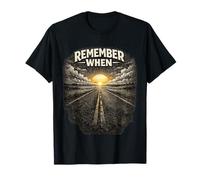 Souvenez-Vous Quand Retro Sunset Old Soul Vintage T-Shirt