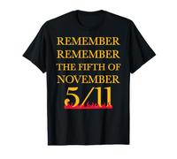 Souvenez-Vous, souvenez-Vous du 5 Novembre T-Shirt Graphique avec Valeur