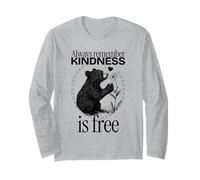 Souvenez-Vous Toujours Que la gentillesse est Gratuite (Joli Motif d'ours) Manche Longue