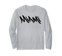 Souvenir américain de Miami Graffiti City Street Art Handstyle Manche Longue