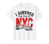 Souvenir Amusant avec Inscription « I Survived My Trip to NYC » T-Shirt