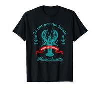 Souvenir Amusant de Homard Massachusetts Do Not Pet The Locals T-Shirt