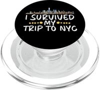Souvenir Amusant de Vacances de New York I Survived My Trip to NYC PopSockets PopGrip pour MagSafe