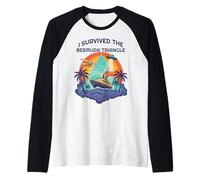 Souvenir Amusant « I Survived The Bermuda Triangle Cruise Ship » Manche Raglan