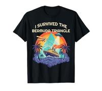 Souvenir Amusant « I Survived The Bermuda Triangle Cruise Ship » T-Shirt