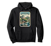 Souvenir animé Kanji du château de Gujo Hachiman, Ville, Pont fluvial Sweat à Capuche
