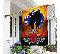 Souvenir Australien En L'Honneur Du Sacrifice - N'Oublions Pas Drapeau De Jardin Drôle Jardin Signe Durable Drapeaux De Vacances Décoration Pour Porche Maison Extérieure S