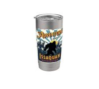 Souvenir Big Foot d'Issaquah Washington Sasquatch Gobelet isotherme en acier inoxydable double paroi