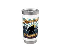 Souvenir Big Foot d'Issaquah Washington Sasquatch Gobelet isotherme en acier inoxydable double paroi