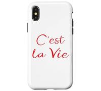 Souvenir C'est La Vie Langue Française, Amateur de Culture Française Coque pour iPhone X/XS