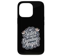 Souvenir commémoratif Ange Gardien « Sister My Forever » Coque pour iPhone 13 Pro