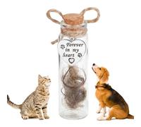 Souvenir Commémoratif De Poils De Chien Flacon En Verre Pour Cendres De